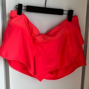 Bright lululemon running shorts